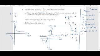 Oct 2019  Q6  P1  Graphs and Transformations transformation graphs pearsonedexcel alevelmath [upl. by Ashlin321]