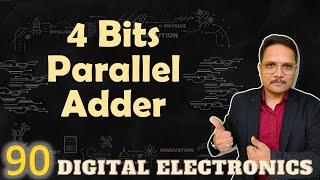 4Bit Parallel Adder Explained Working Circuit and Designing in Digital Electronics [upl. by Sseb306]