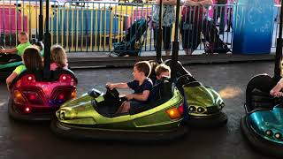 Owen Drives a Bumper Car at Gillians Wonderland in OCNJ Summer 2017 [upl. by Attenyl302]