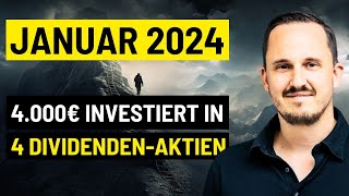 4 Dividenden Aktien gekauft im Janaur 2024 📈💰 [upl. by Anirtek]