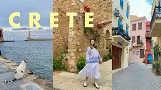 5 days in CRETE GREECE  traveling during OFFPEAK season to a lesserknown island skip Mykonos [upl. by Joni]