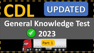 CDL General Knowledge Test 2023 50 Essential Questions amp Answers  Crack The CDL [upl. by Yecnuahc]