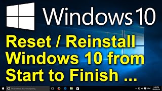 ✔️ How to Reset Windows 10 2020  Recovery Restore Reinstall Reset This PC Factory Settings [upl. by Alya781]