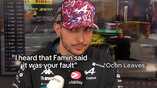 Ocon fed up with interviewer and left for the next one  F1 Monaco GP [upl. by Alexina]