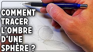 COMMENT TRACER LOMBRE DUNE SPHÈRE EN PERSPECTIVE  Art Classe Peindre avec Lo [upl. by Darya]