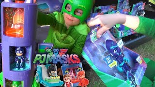 PJ Masks Transforming Toy Hunt  Luna Girl Tank Steals The Toys [upl. by Nappie132]