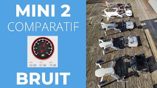 DJI MINI 2  Comparatif bruit et nuisances sonores Mavic MiniMini2Mavic Air2Mavic2ProFimiX8SE [upl. by Notfilc]