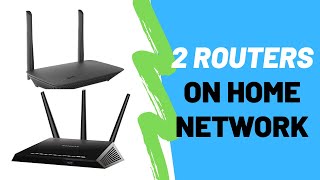 How To Connect 2 Routers On 1 Home Network [upl. by Ayahs]