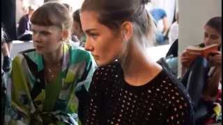 Ophelie Guillermand  Etro backstage  Milan Fashion Week SS 2016  ©Samina Seyed [upl. by Parthinia38]