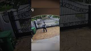 CJAY’ Man Hands Off Stolen TV Through Fence to Accomplice 📺🤯 stayprotected shorts [upl. by Osborn355]