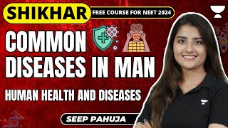 Common Diseases in Man  Human Health and Diseases  NEET 2024  Seep Pahuja [upl. by Bayard]