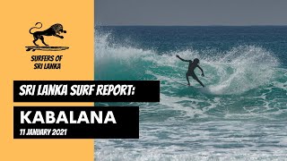 Surfers of Sri Lanka  Kabalana 11 January 2021 surf report [upl. by Zizaludba165]