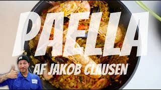 Paella med skaldyr  Opskrifter  P Clausens Fiskehandel [upl. by Courcy459]