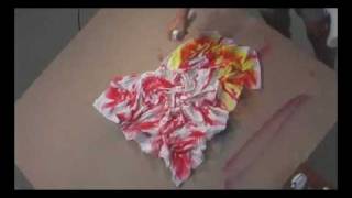 How to make your own tie dye tshirts with fabric spray paint [upl. by Anitra]