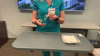 Video 1 CVC Dressing Change Sterile Field Preparation [upl. by Riesman]