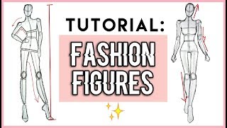 How to draw  Fashion Figures For beginners ✧。°₊·ˈ∗♡∗ [upl. by Anastasie]