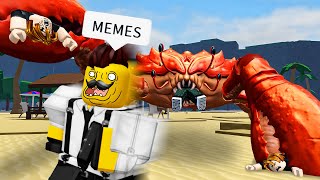 ROBLOX Strongest Battlegrounds Funny Moments Part 8 MEMES 💪 [upl. by Celestina]