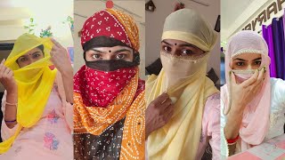 How to wrap a different type of dupatta\scraf in just 2 minutes3 essay way to wear a dupatta\scraf [upl. by Ensign]