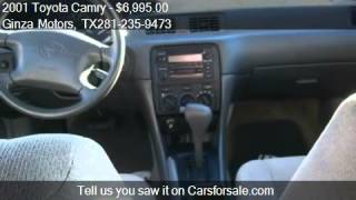 2001 Toyota Camry CE MANUAL NATL  for sale in Stafford TX [upl. by Iddo]