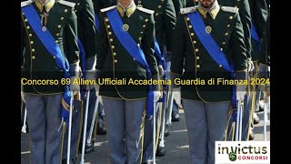 Concorso 69 Allievi Ufficiali Accademia Guardia di Finanza 2024 [upl. by Lihka]