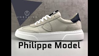 Philippe Model Temple ‘cream’  UNBOXING amp ON FEET  luxury shoes  2019 [upl. by Mahla]