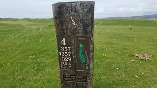 Askernish Golf Club  4th Hole  South Uist Outer Hebrides Scotland [upl. by Rekab]