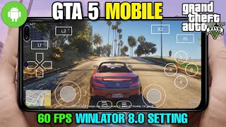 MAIN GAME GTA 5 DI ANDROID OFFLINE  BISA 60 FPS COY WINLATOR 80 UPDATE [upl. by Cyrill522]