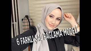 6 FARKLI ŞAL BAĞLAMA VE EŞARP BAĞLAMA MODELİ GÖSTERDİM  FEYZA HAKYEMEZ [upl. by Caylor]