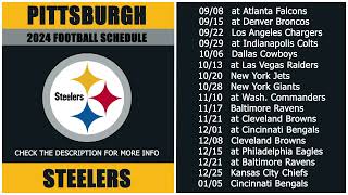 2024 Pittsburgh Steelers Football Schedule [upl. by Georgetta]