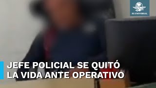 Isidro Cortes el mando policial que se arrebató la vida tras ser detenido en Operativo Enjambre [upl. by Onimixam]