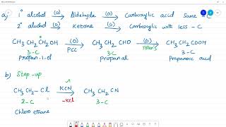 1 How is propanoic acid is prepared starting froma an alcohol b an alkylhalide c an alkene [upl. by Lief]