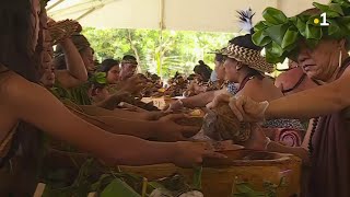 Festival des Marquises 2023  Limage du jour Le repas traditionnel [upl. by Emad263]