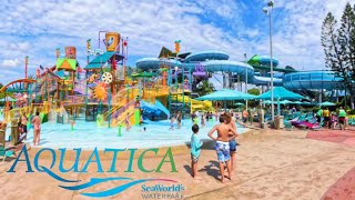 Aquatica Water Park Orlando Walkthrough  Sept 2024 Splash amp Thrills Tour [upl. by Jemima]