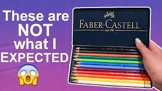 THESE PENCILS ARE NOT WHAT I EXPECTED Faber Castell Polychromos Review amp Test [upl. by Aloz]