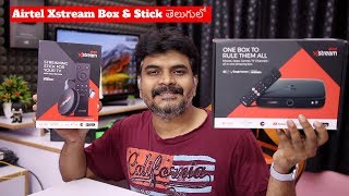 Airtel Xstream Smart Box amp Xstream Stick Review ll in Telugu ll [upl. by Blanchard]