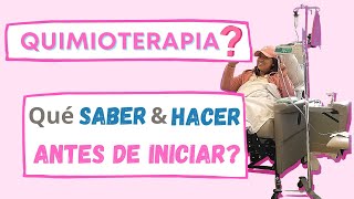 TIPS para ANTES de iniciar tratamiento de QUIMIOTERAPIA de Cáncer de Mama✔💡 [upl. by Lindbom]