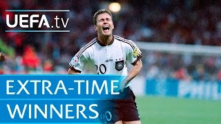 Highlights Six memorable EURO extratime winners [upl. by Blakely]