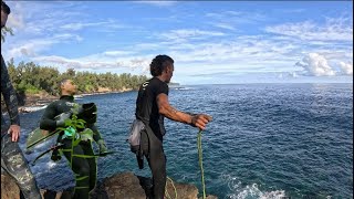 Rappeling Down a Cliff to Catch Din Din in HAWAII [upl. by Eentihw]