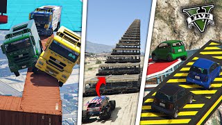 قراند 5  ثلاث مابات🤣😍  GTA 5 Parkour [upl. by Lyj]