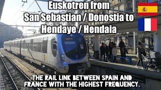 Euskotren San Sebastian Donostia  Hendaye Hendaia tripreport [upl. by Assirec301]