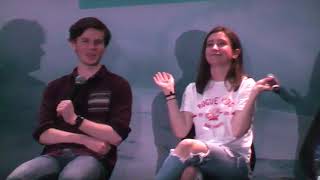 Live Stage Panel at Walker Stalker 2018 with Chandler Riggs amp Katelyn Nacon [upl. by Ziom359]