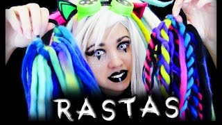 RASTAS TUTORIAL DREADLOCKS TUTORIALWOOL DREADS [upl. by Aicitan]