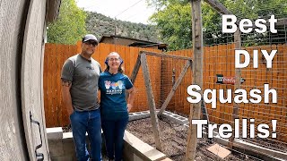 DIY Squash Trellis [upl. by Nymsaj869]