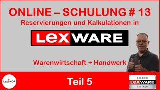 Reservierung Kalkulation und Seriennummern in Lexware [upl. by Pillihp33]