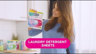 Dr Beckmann Magic Leaves Laundry Detergent Sheets Full Cleaning Power in a sheet [upl. by Camella]