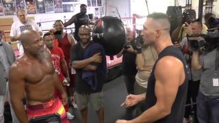 Wladimir Klitschko vs Shannon Briggs gym fight [upl. by Cchaddie]