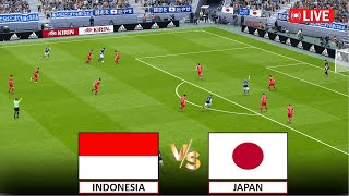 🔴Langsung  Indonesia vs Japan I FIFA World 2026 Qualifier Match Live Stream I eFootball Pes 21 Game [upl. by Ming771]