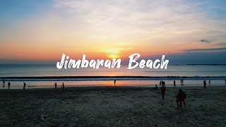 Beautiful Sunset at Jimbaran Beach  4K Drone Footage [upl. by Phelips]