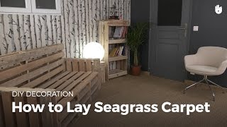 How to Lay Sisal Carpet  DIY Projects [upl. by Paine662]