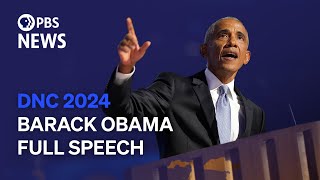 WATCH Former President Barack Obamas full speech at 2024 Democratic National Convention [upl. by Eisenberg]